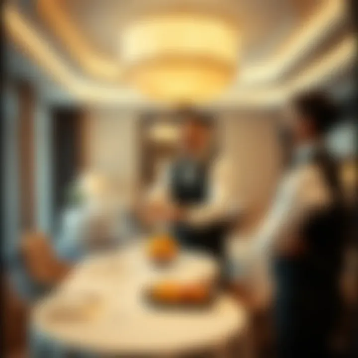 Impeccable Service in Wynn Tower Room Impeccable service being provided in the Wynn Tower Room