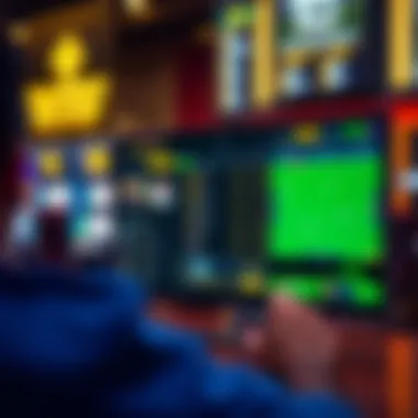 A digital interface showcasing the Yellow Brick Road Sportsbook platform with a sleek design.